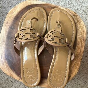 Nude Patent Leather Tory Burch Millers